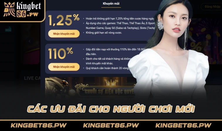 Các ưu đãi cho người chơi mới