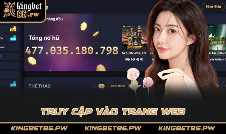 Truy cập vào trang web